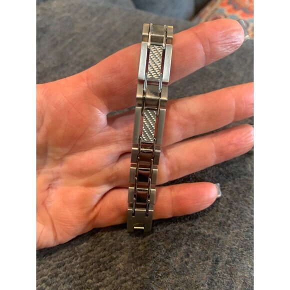 Stainless Steel Mens Link Bracelet - Picture 1 of 1